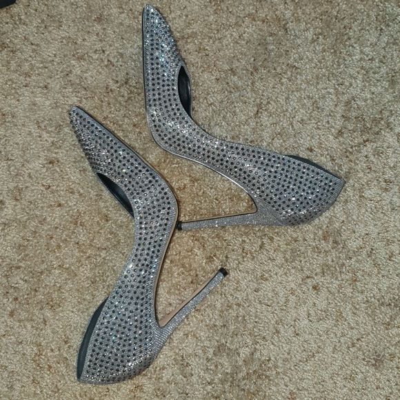 Steve Madden Proper Crystal D'Orsay Pumps sz 7 - Picture 6 of 8